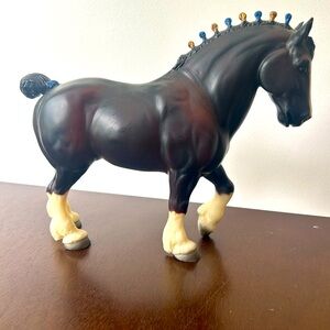 Clydesdale stallion Breyer horse. Shelf condition.